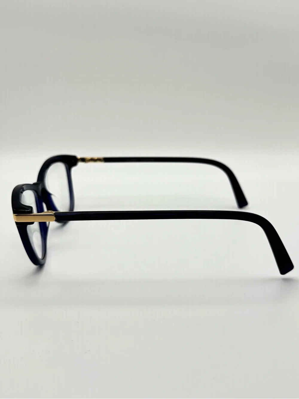 Warby Parker Eyeglasses Louise M 3356 Dark Blue Gold Cat Eye 52 15 135 mm Italy